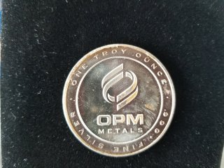 One troy ounce .999 fine silver 
