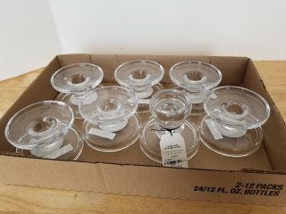 New candle holders each 4.7 by 3.7 inch 