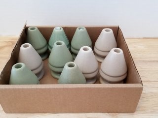 Ceramic Vase Set in Box, each approx 3 inch
