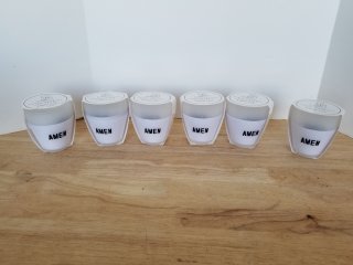 New frost cups, each approx 5 inch tall 