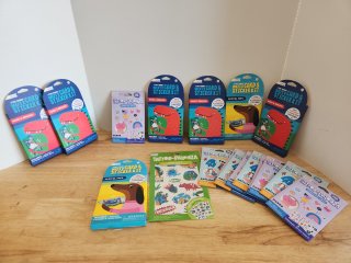 New note card and sticker kits, tattoos