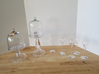 New glass, tallest approx 15 inch