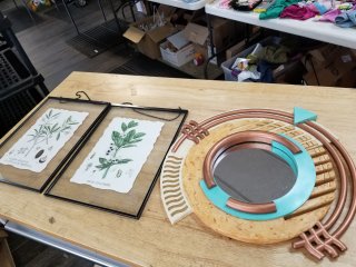 Wall hangings and mirror