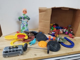 Box of old toys