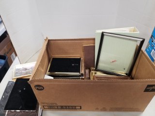 BOX of picture frames 