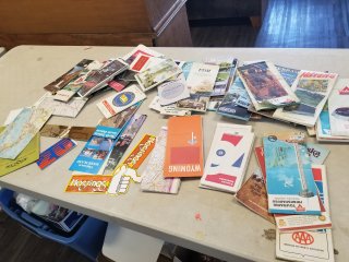 Road maps and stickers