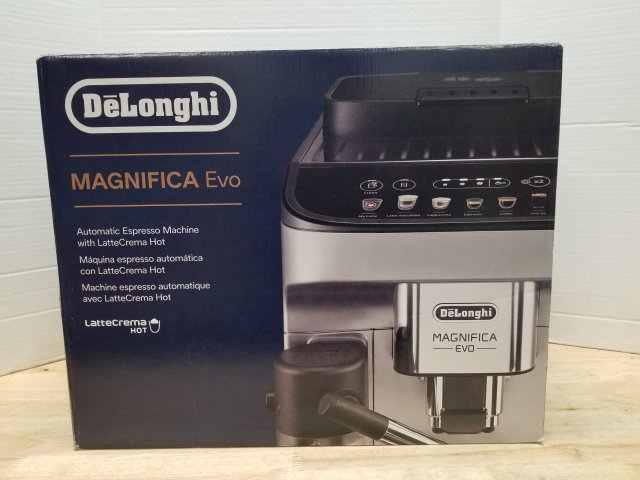 Item #70 — New Delonghi espresso machine/LatteCrema Hot, $800+ new