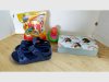 Item #389 — Kids Flip Flops, Bath Toys, Play Dough