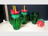 Item #397 — Cactus Shaped Glass Jars Set