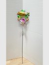 Item #335 — Frog Garden Stake with Flower