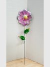 Item #168 — Pink Metallic Flower Garden Stake 20 inch