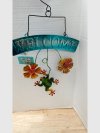 Item #332 — Welcome Hanging Frog Decor 15 by 10 inch