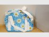 Item #936 — Blue Daisy Smiley Tote Bag 14 by 12 inch