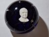 Item #104 — 1975 St Claire Maude and Bob Reagan paperweight, 3 inch