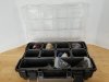 Item #198 — Organizer with miscellaneous tool items