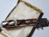 Item #102 — Sterling silver Amber bracelet,  8 inch