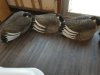 Item #140 — 12 sleeping goose decoys