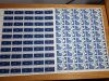 Item #106 — 2 full sheets of unused stamps