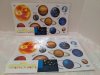 Item #900 — 5 sheets of Glow The Dark adhesive planets, 13.5 x 8 inch sheets
