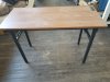 Item #162 — COLLAPSIBLE table with outlets, 44 by 30 by 20 inch