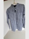 Item #712 — Black & White Gingham Shirt