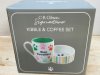 Item #392 — New Paw Print Mug and Bowl Gift Set