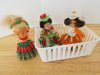 Item #702 — Handmade dolls, tallest 5 inch