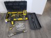 Item #33 — Stanley toolbox with Stanley tools
