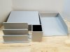 Item #134 — Gray Desk Organizer Set