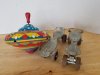 Item #203 — Vintage top and roller skates