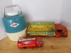 Item #204 — Old toys with missing parts, Coleman cooler