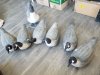 Item #145 — Goose decoys, most have no legs