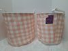 Item #145 — Two fabric baskets, 13 x 13 and 11 x 11 inch