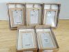 Item #207 — New 5 Framed Ceramic Wall Hangings, 5 in