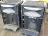 Item #111 — Audio Centron AC-15CD speakers, each 30 by 22 by 18 inch