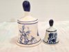 Item #99 — Pair of antique Delft Blue Dutch Holland china hand painted blue and white