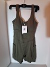 Item #854 — Olive Green Romper, ladies size small