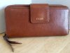Item #29 — Fossil Leather Wallet, Leather, 9 in