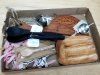 Item #228 — New Kitchen Utensils & Wood Trays Box