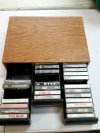 Item #320 — Wooden Cassette Tape Storage Box