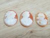 Item #61 — Three Antique Cameos, 1.25 in, exc cond