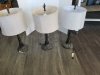 Item #261 — Table lamps, each approx 30 inch tall