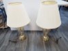 Item #710 — Pair of lamps each 34 inch tall