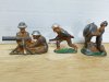 Item #5 — Painted metal toy soldiers, WWI, 4 in