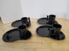 Item #716 — Frankoma mugs and trays