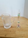 Item #216 — Pitcher and Galileo Thermometer, exc condition