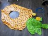Item #498 — Pool float and pump, approx 4 ft long
