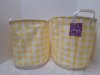 Item #144 — Two 13 x 13 inch fabric baskets