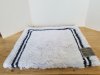 Item #336 — New Border Stripe bath rug 34 by 21 inch