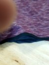 Item #221 — New Purple Fabric with Black Trim, M